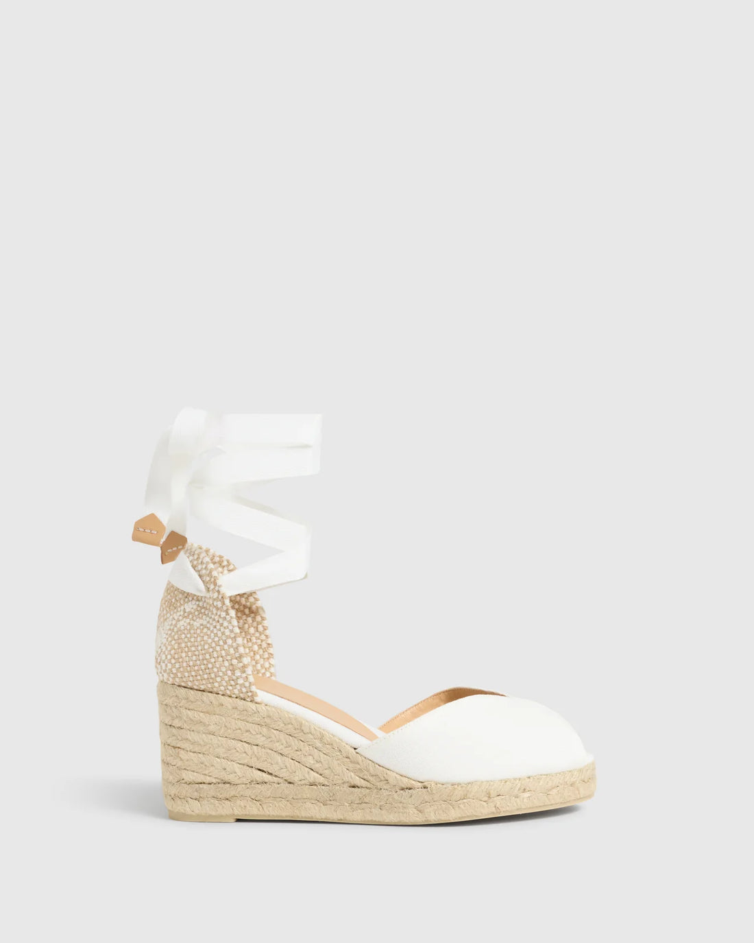 Bilina Wedge White Espadrille