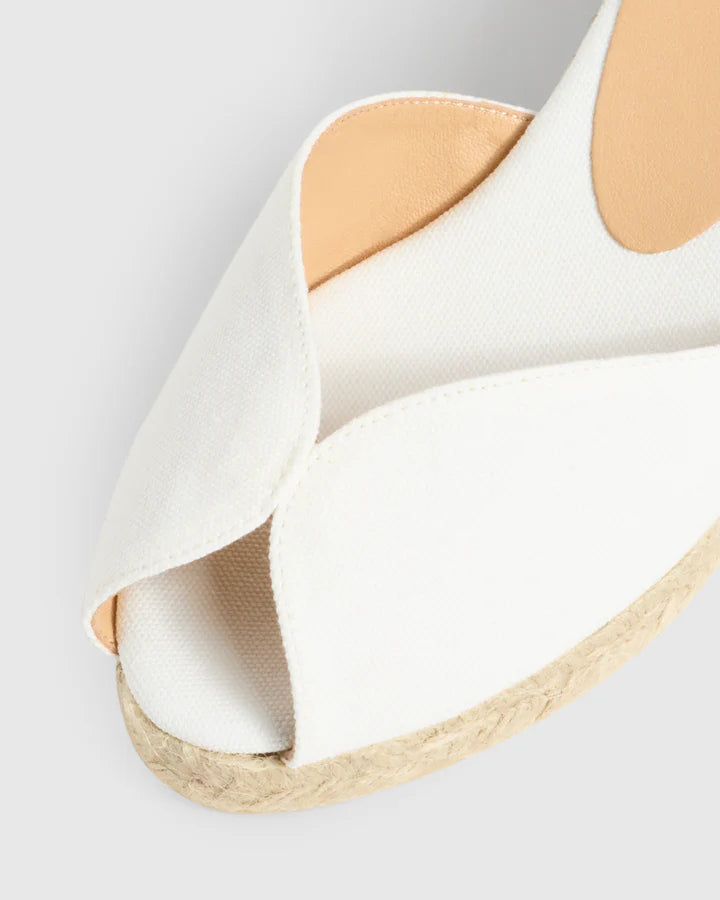 Bilina Wedge White Espadrille