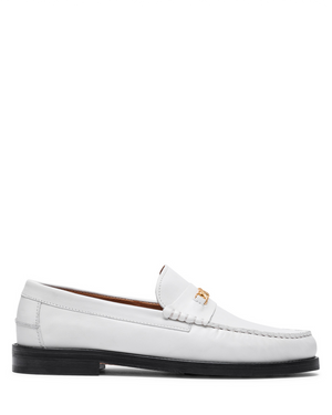Roma White Leather