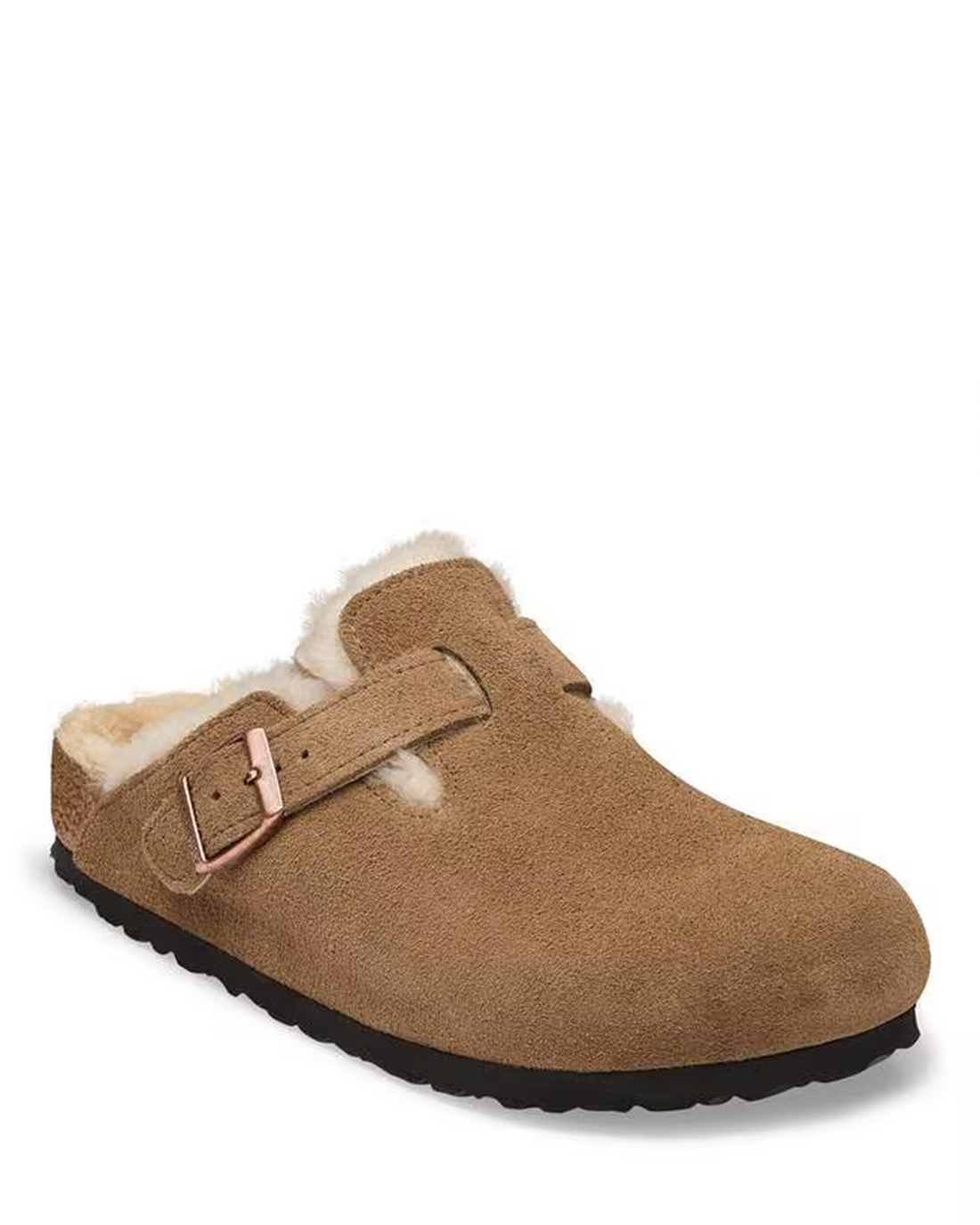 M Boston Shearling Dark Tea Suede/Leather 1032440