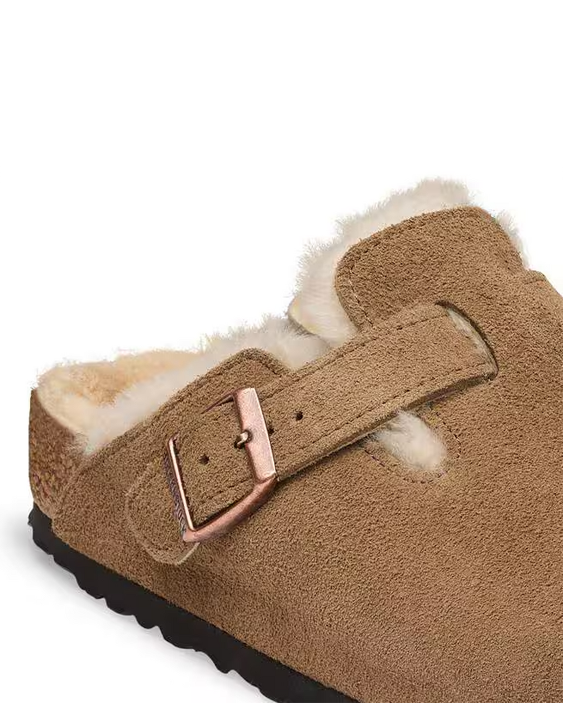 M Boston Shearling Dark Tea Suede/Leather 1032440