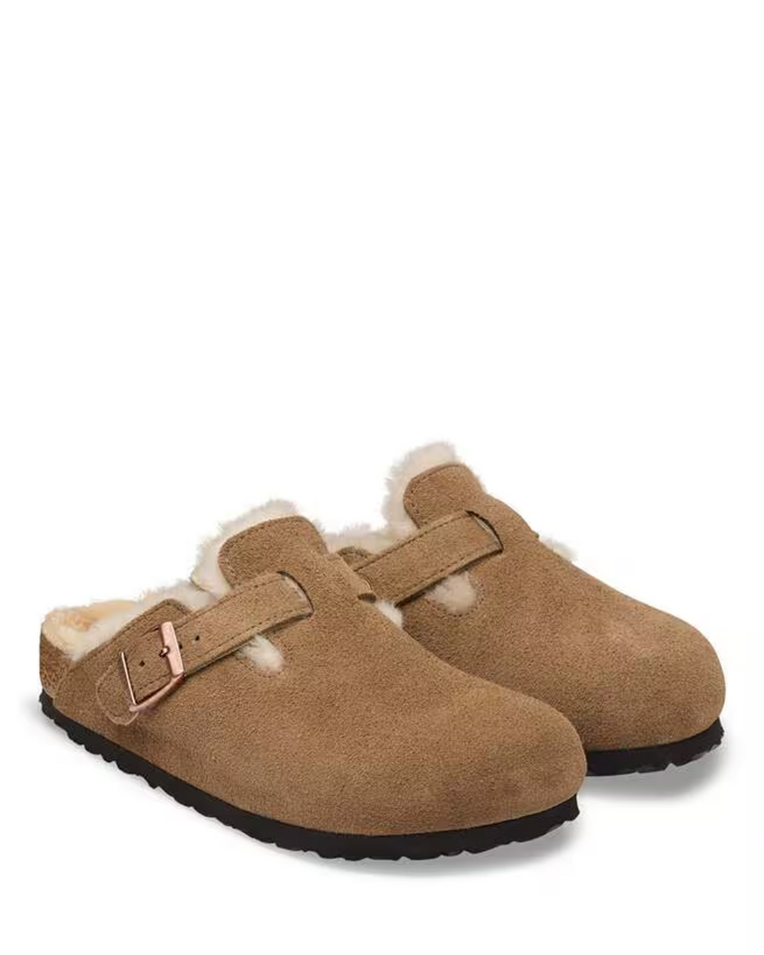 M Boston Shearling Dark Tea Suede/Leather 1032440