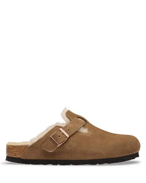 M Boston Shearling Dark Tea Suede/Leather 1032440
