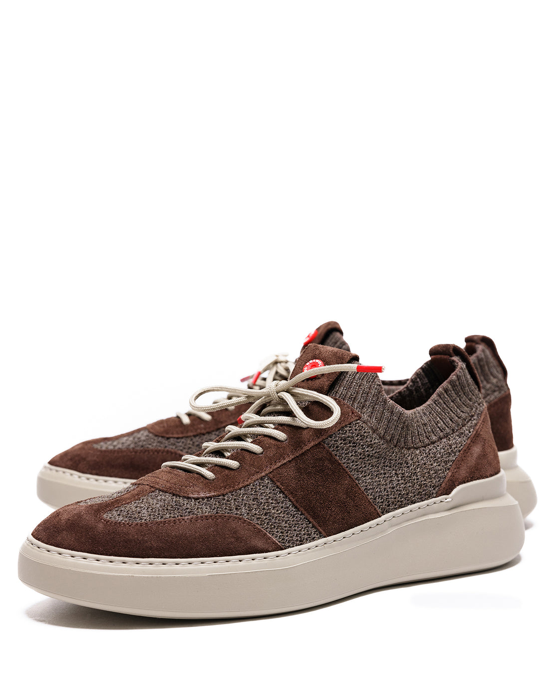 Ronda Knit/Suede Brown