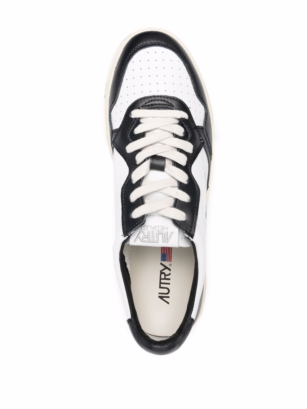 Medalist Low Man White/Black Leather