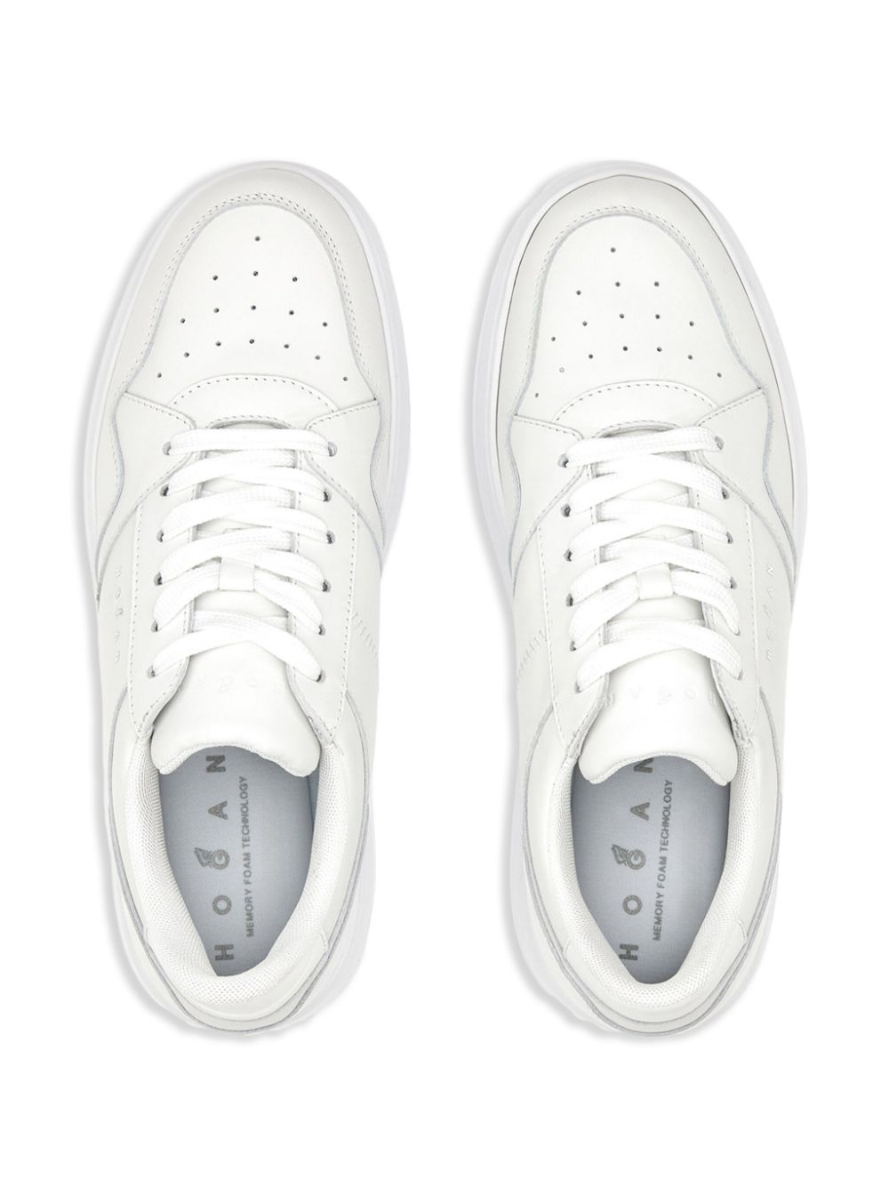 W Platform Sneaker White Leather