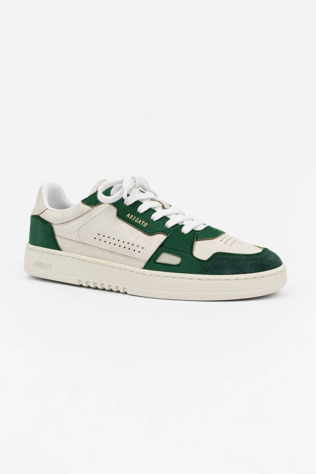 Dice Lo Sneaker White/Green Leather/Suede