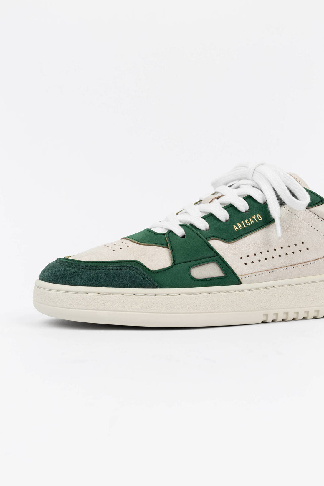 Dice Lo Sneaker White/Green Leather/Suede