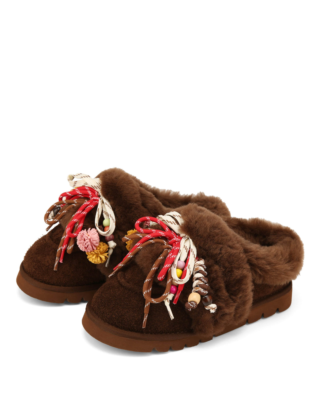 April Brown Hairy Suede