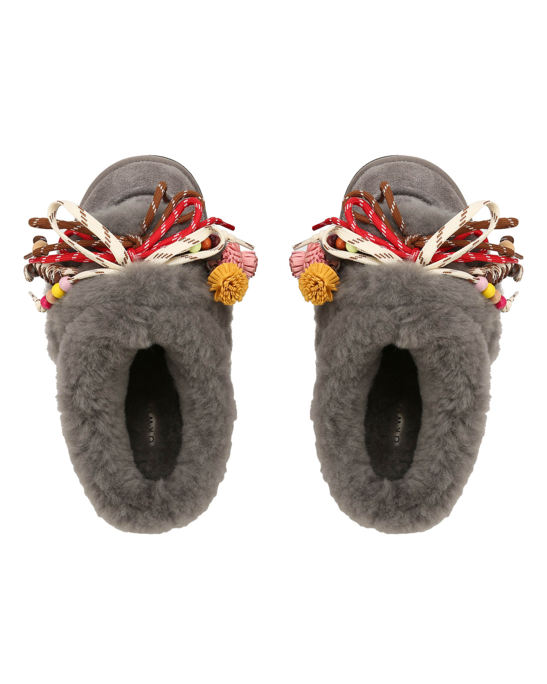 April Grey Hairy Suede