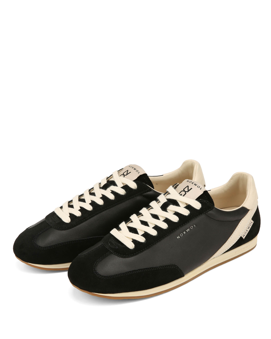 Ari-M Black/Off White Suede/Leather