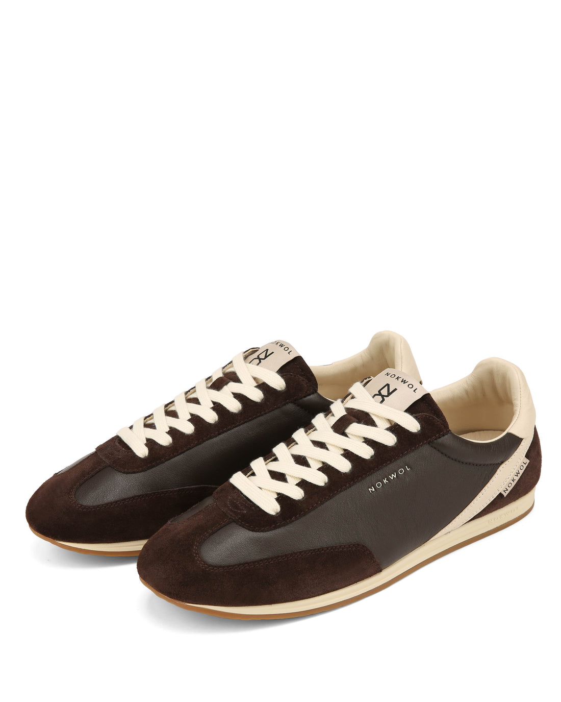 Ari-M Brown/Off White Suede/Leather
