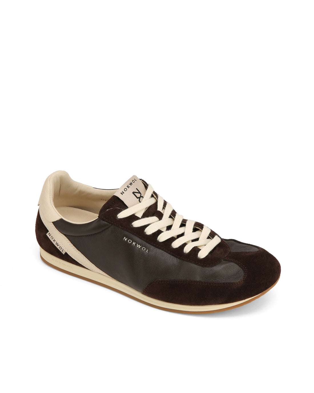 Ari-M Brown/Off White Suede/Leather