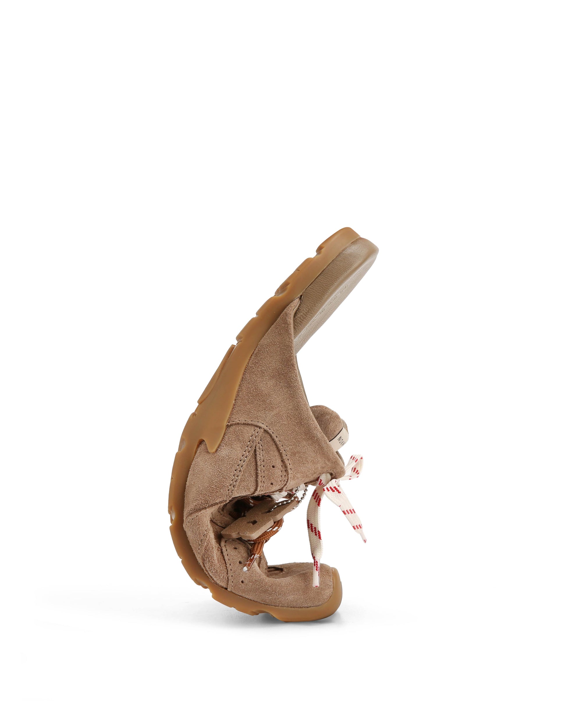 Atlas Slide-M Mushroom Suede Mules - angled view