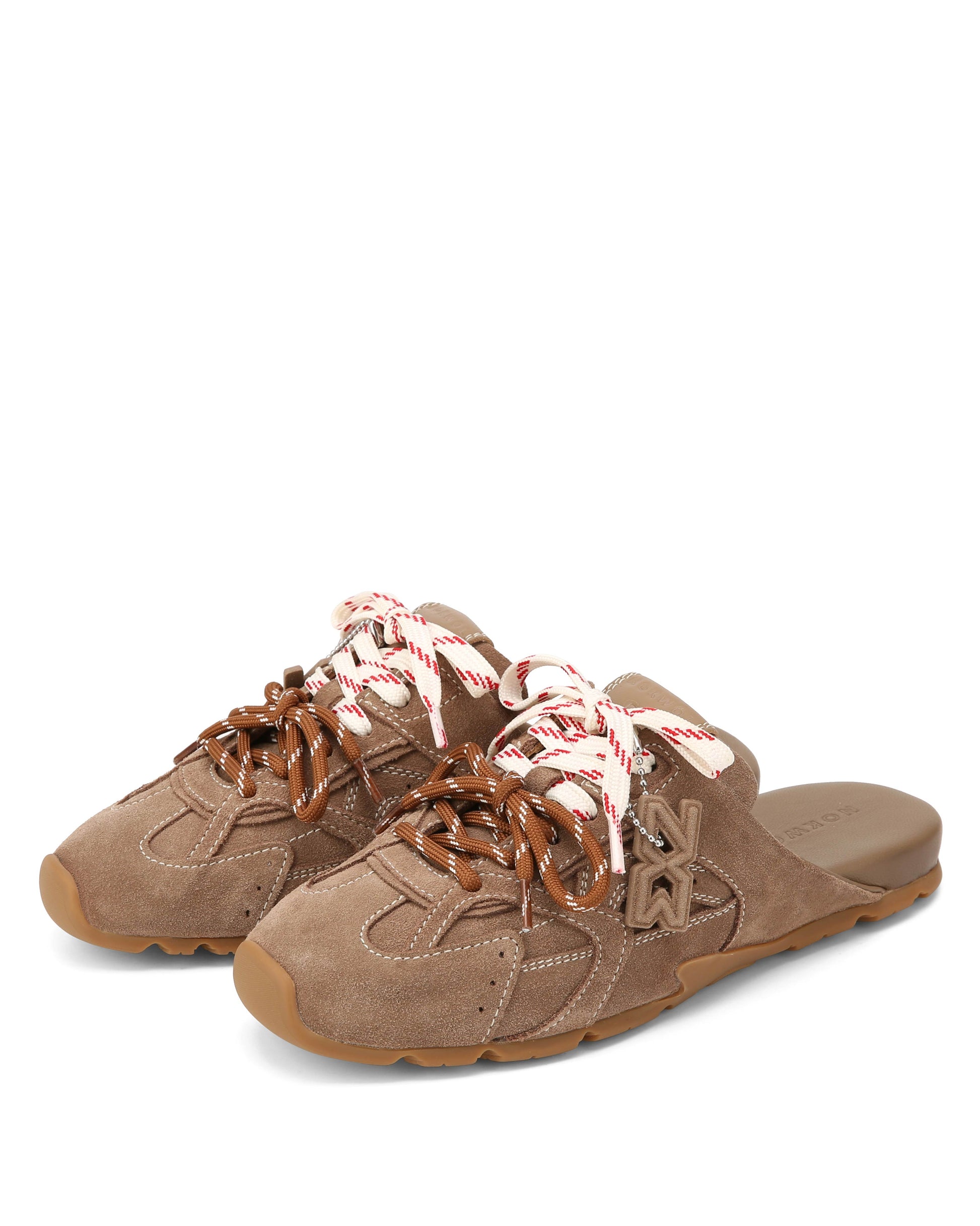 Atlas Slide Mushroom Suede - pair view