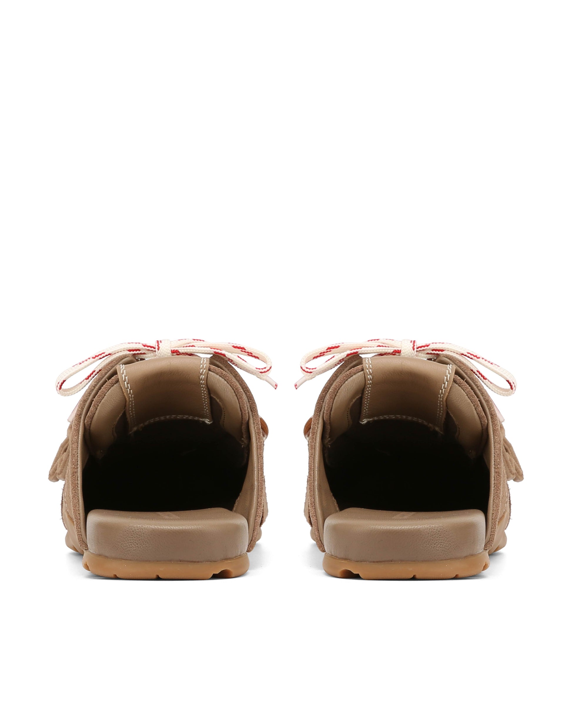 Atlas Slide Mushroom Suede - heel view