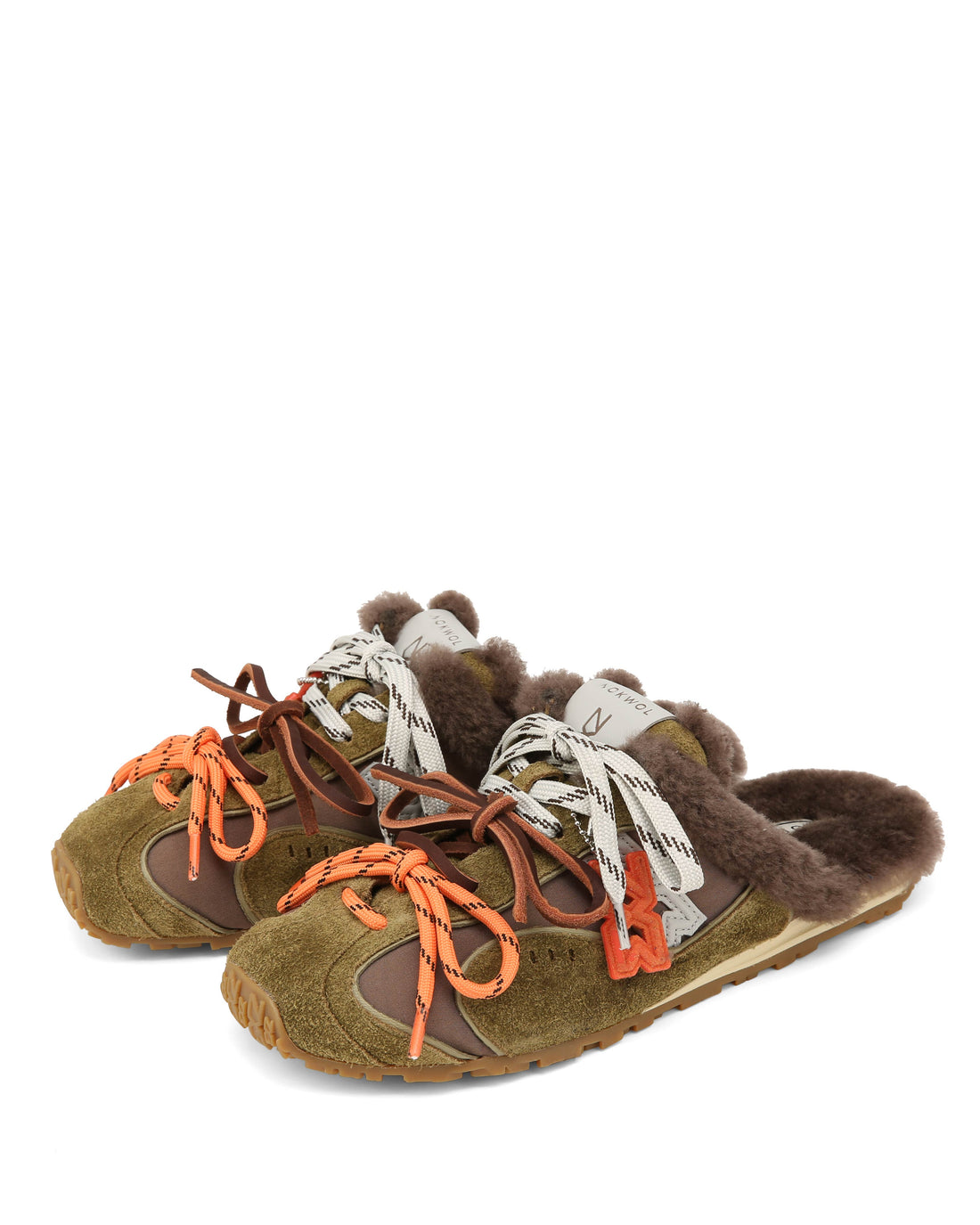 Beat Mule Army Green Suede/Nylon