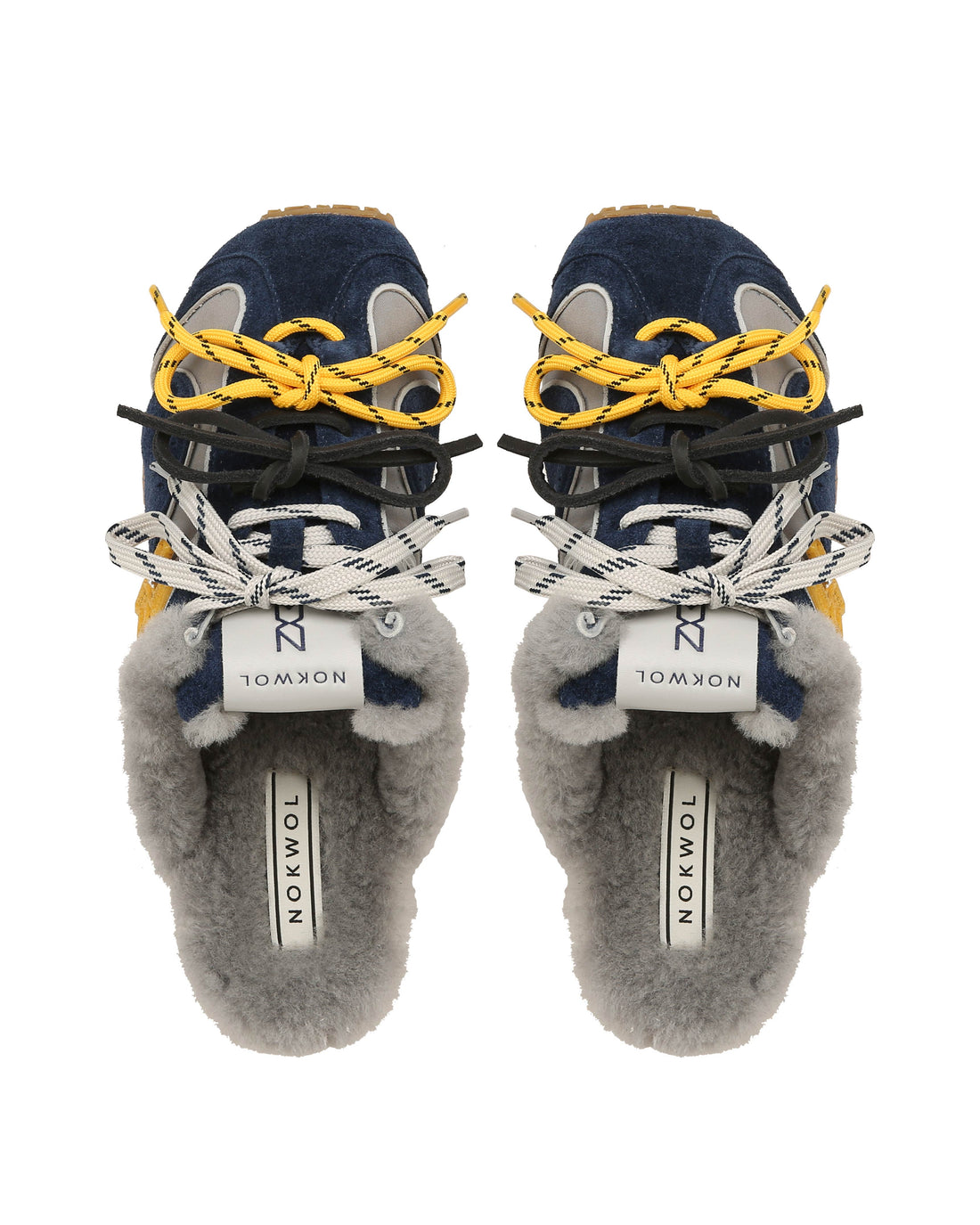 Beat Mule Navy Hairy Suede/Nylon