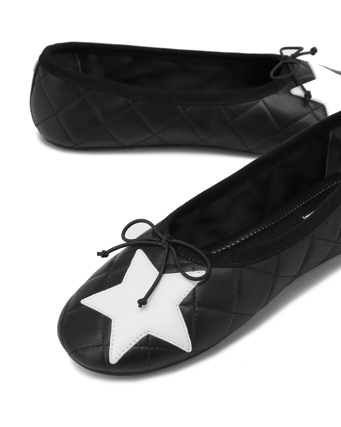 Bedford Black/White Leather