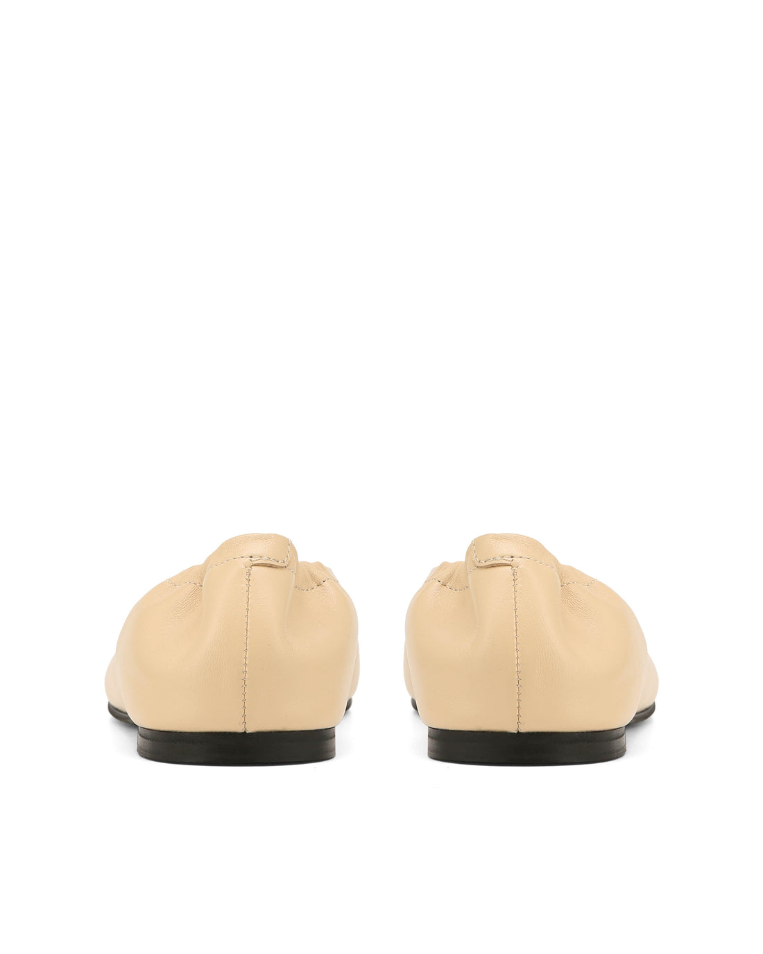 Clemmi Beige Leather/Black Toe