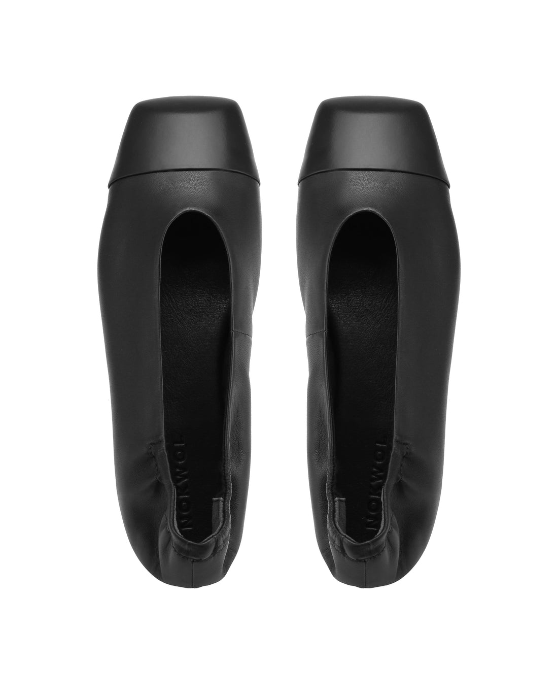 Clemmi Black Leather/Black Toe