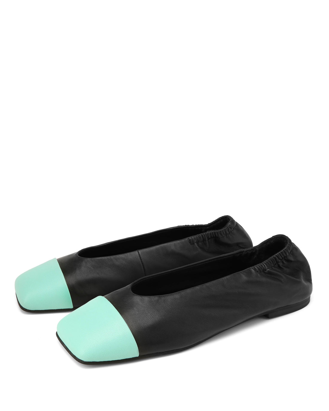 Clemmi Black Leather/Black Toe