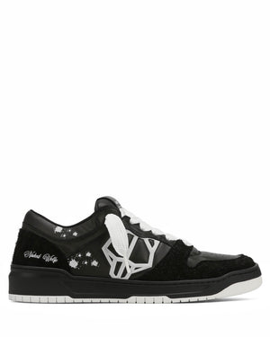 CM-00 Black Lth / Hairy Black Suede Combo