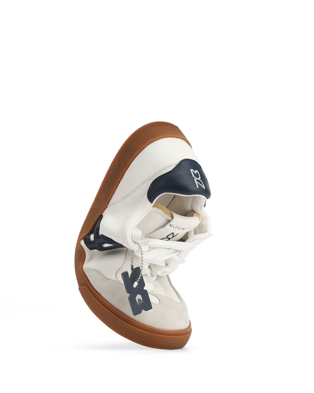 Cosmic White/Navy Leather