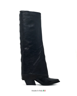 Cuffy Black Leather