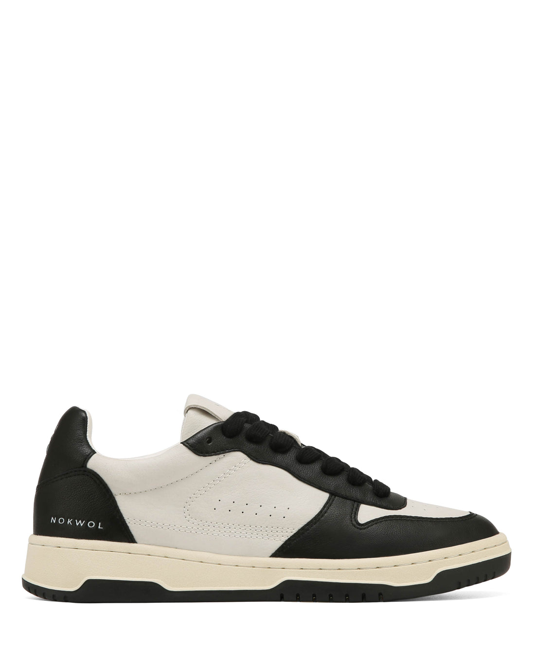 Evie Black/Off White Leather