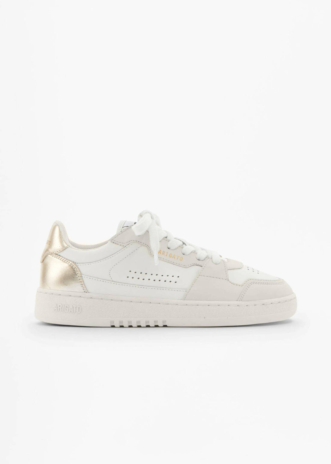 Dice Lo Sneaker White/Gold Leather/Suede