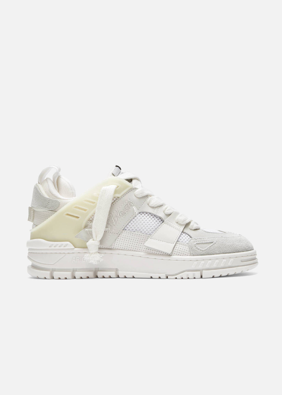 M Area Patchwork White/White Leather/Suede/Mesh