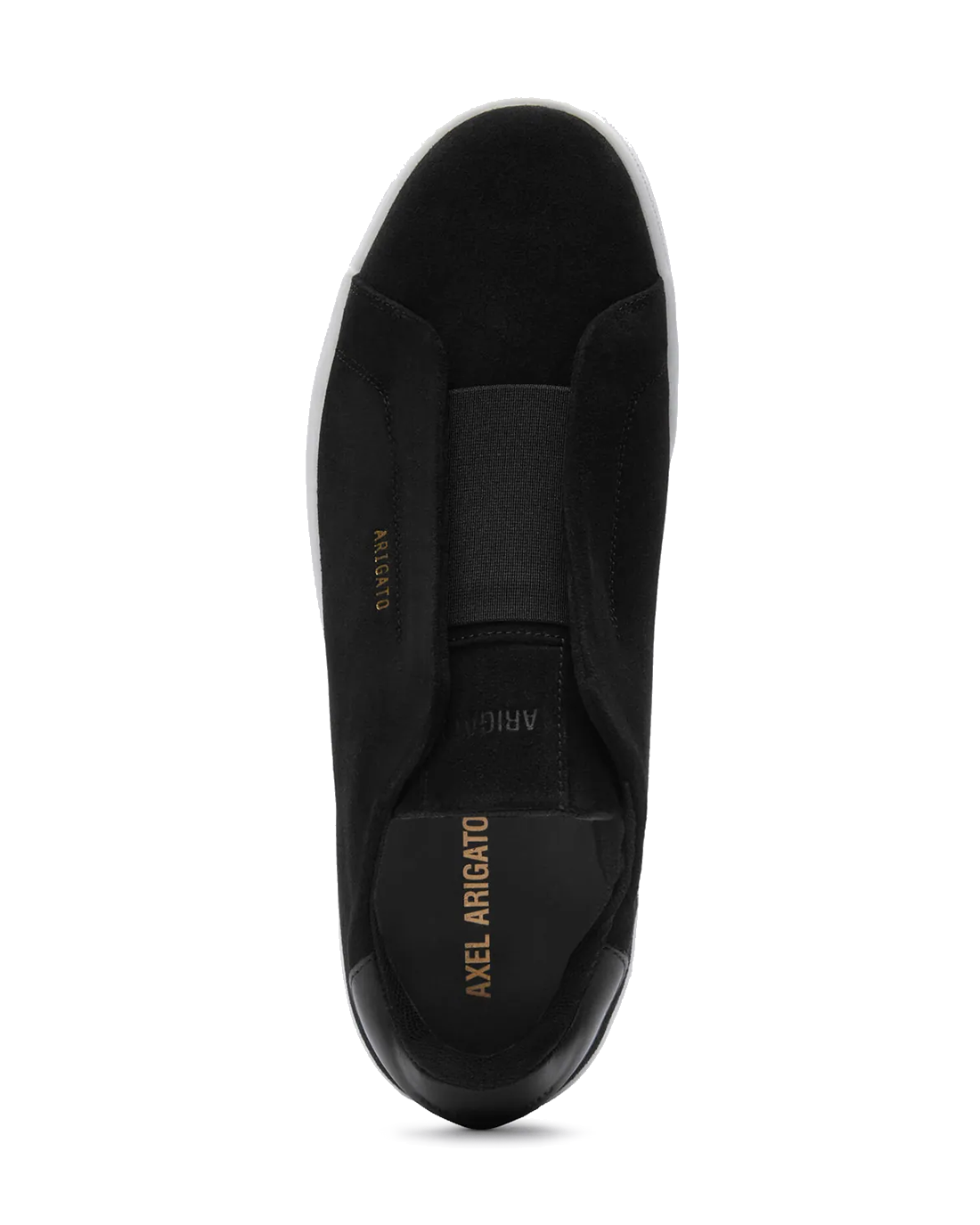M Dice Laceless Black/White Suede
