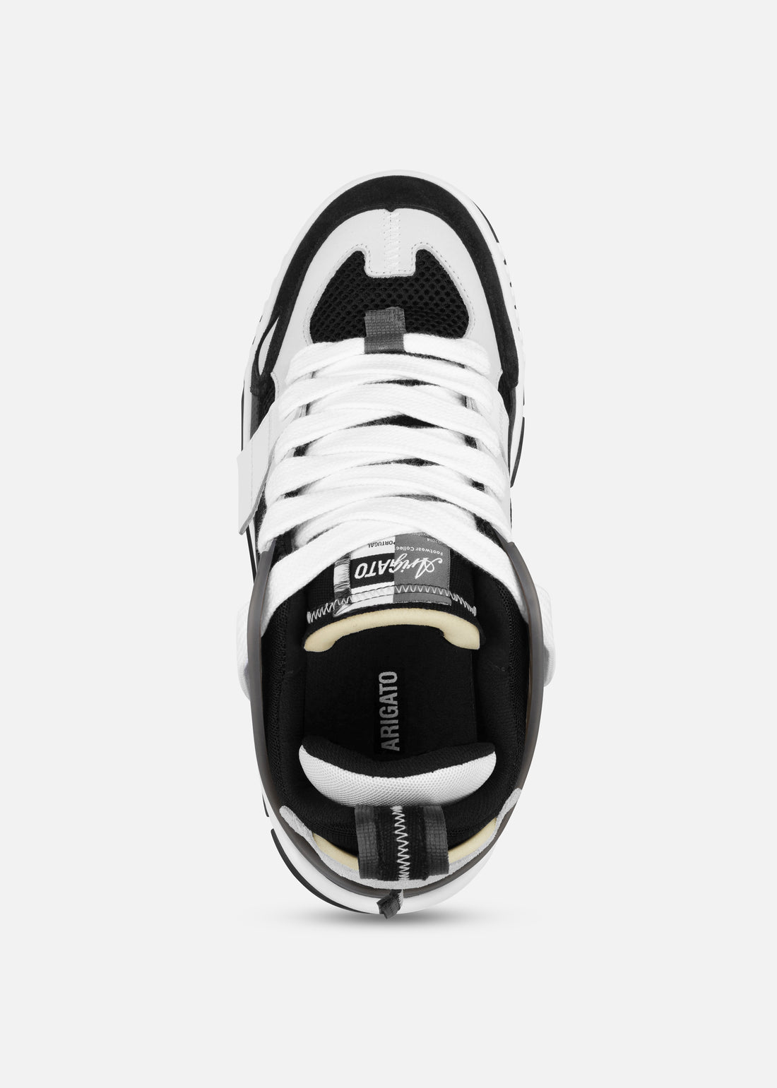 M Area Patchwork Black/White Leather/Mesh