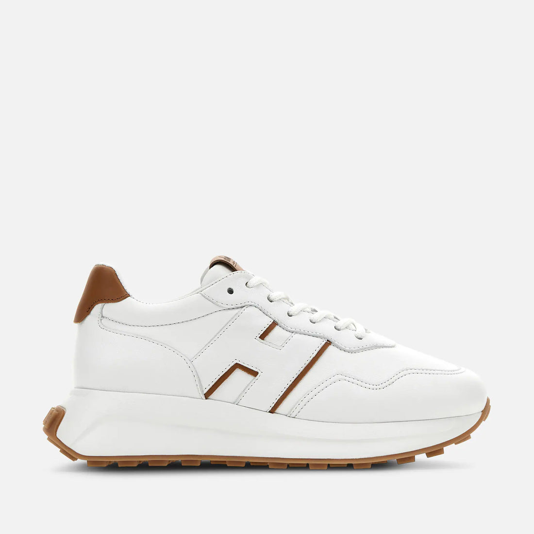 W H Patch Sneaker White Leather