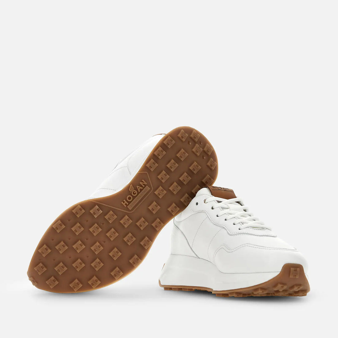 W H Patch Sneaker White Leather