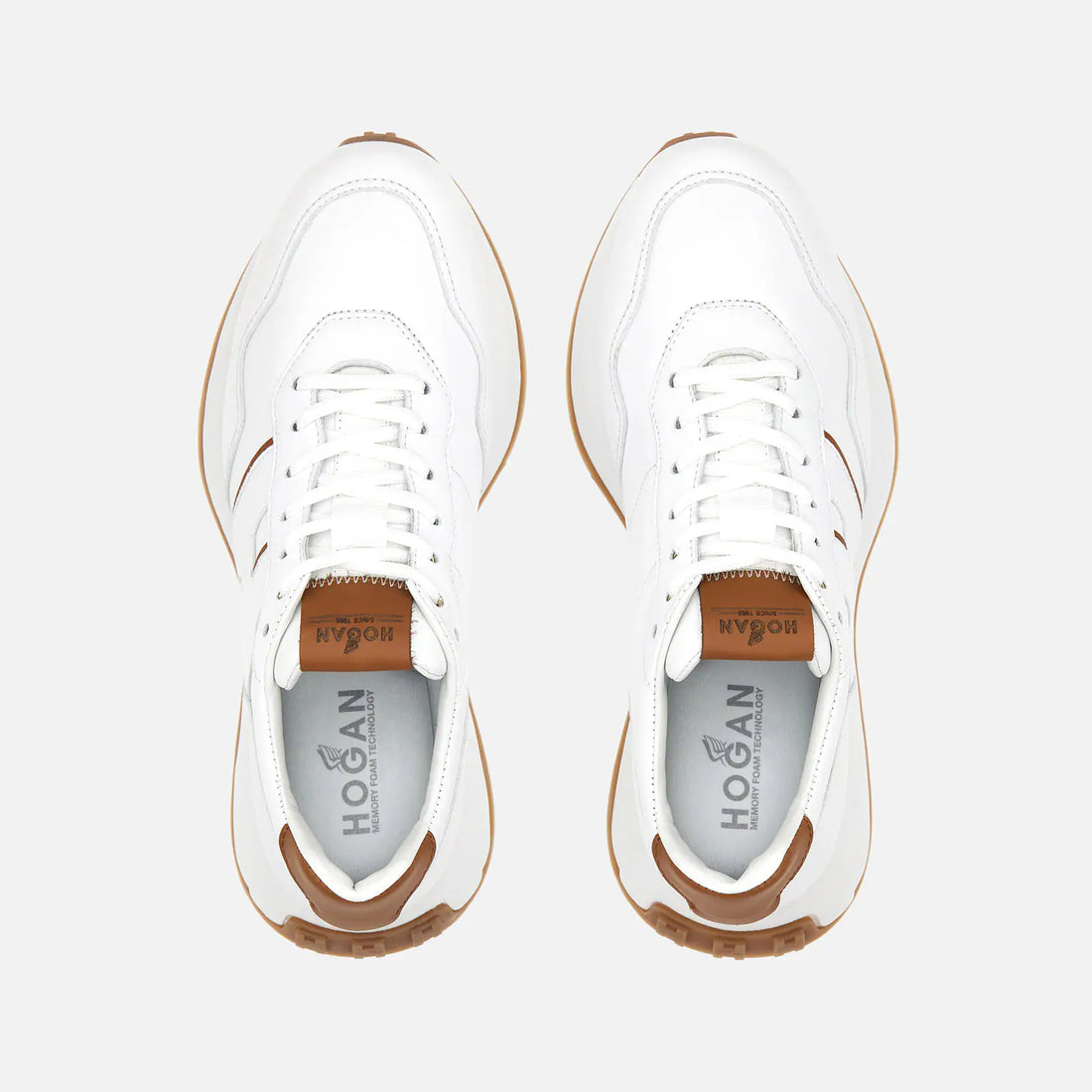 W H Patch Sneaker White Leather