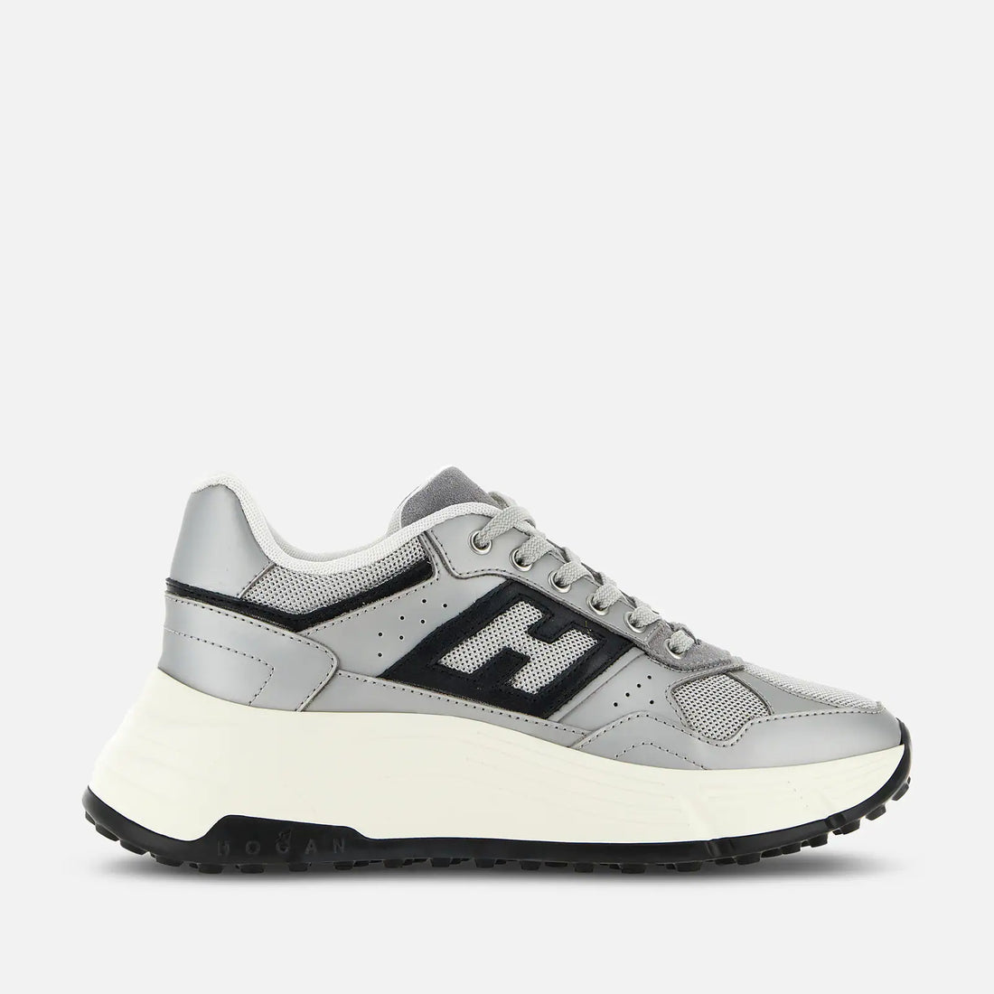 W Hyperlight Sneaker Silver Leather/Textile