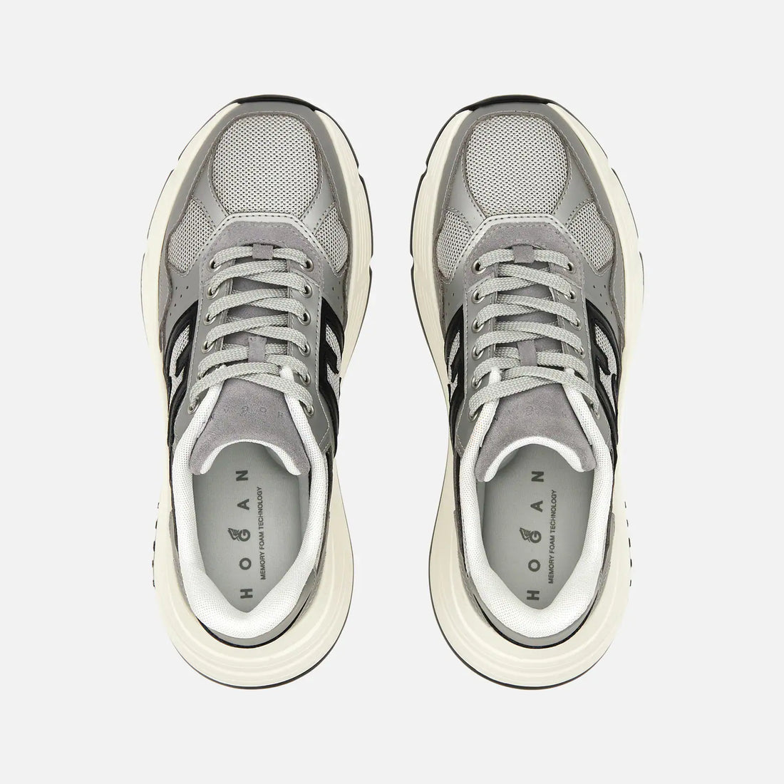 W Hyperlight Sneaker Silver Leather/Textile