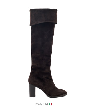 Isis Dark Brown Suede