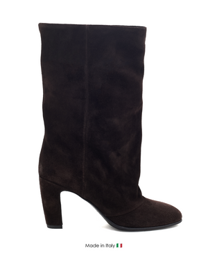 Issie Dark Brown Suede