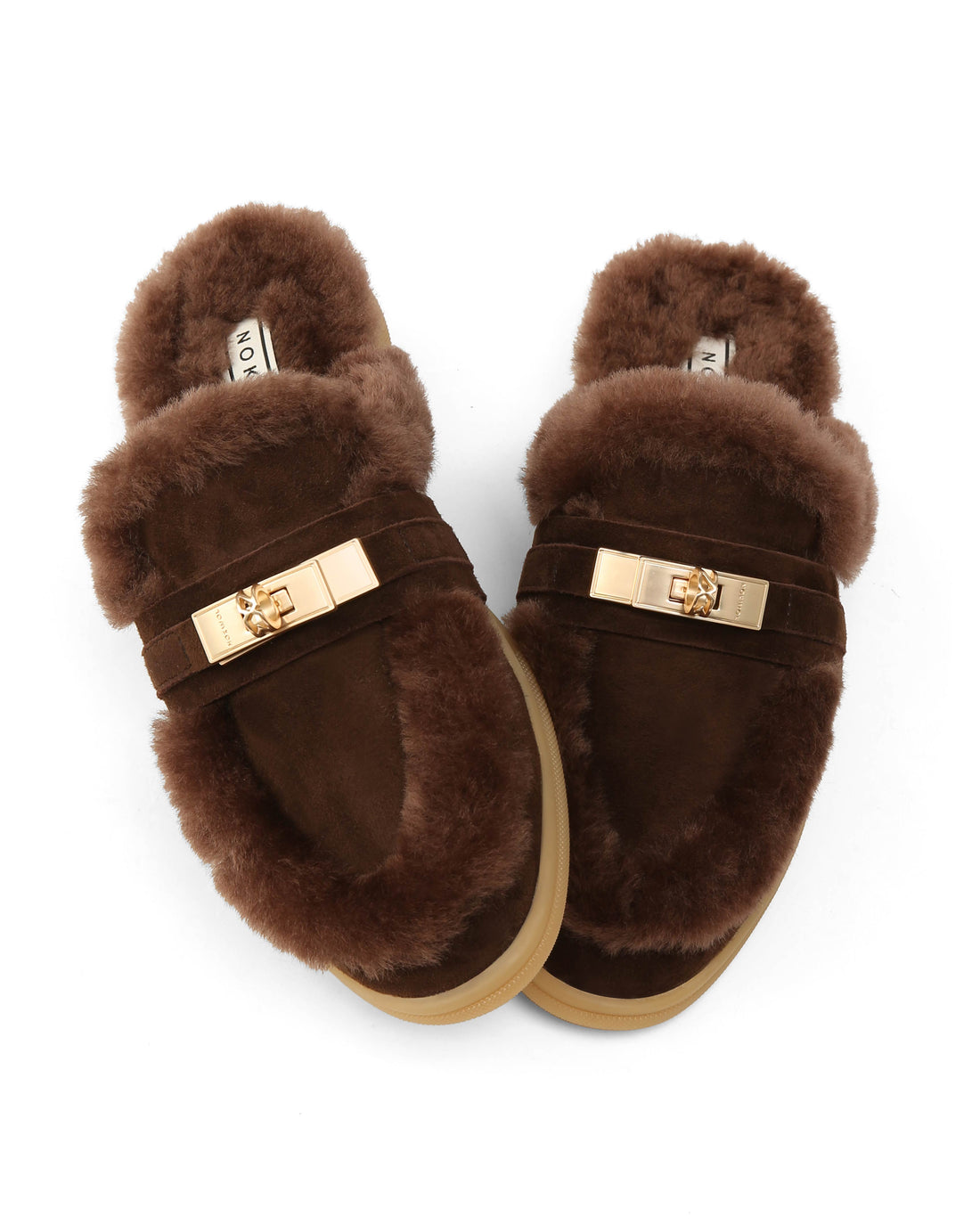 Jen Fur Chocolate Suede