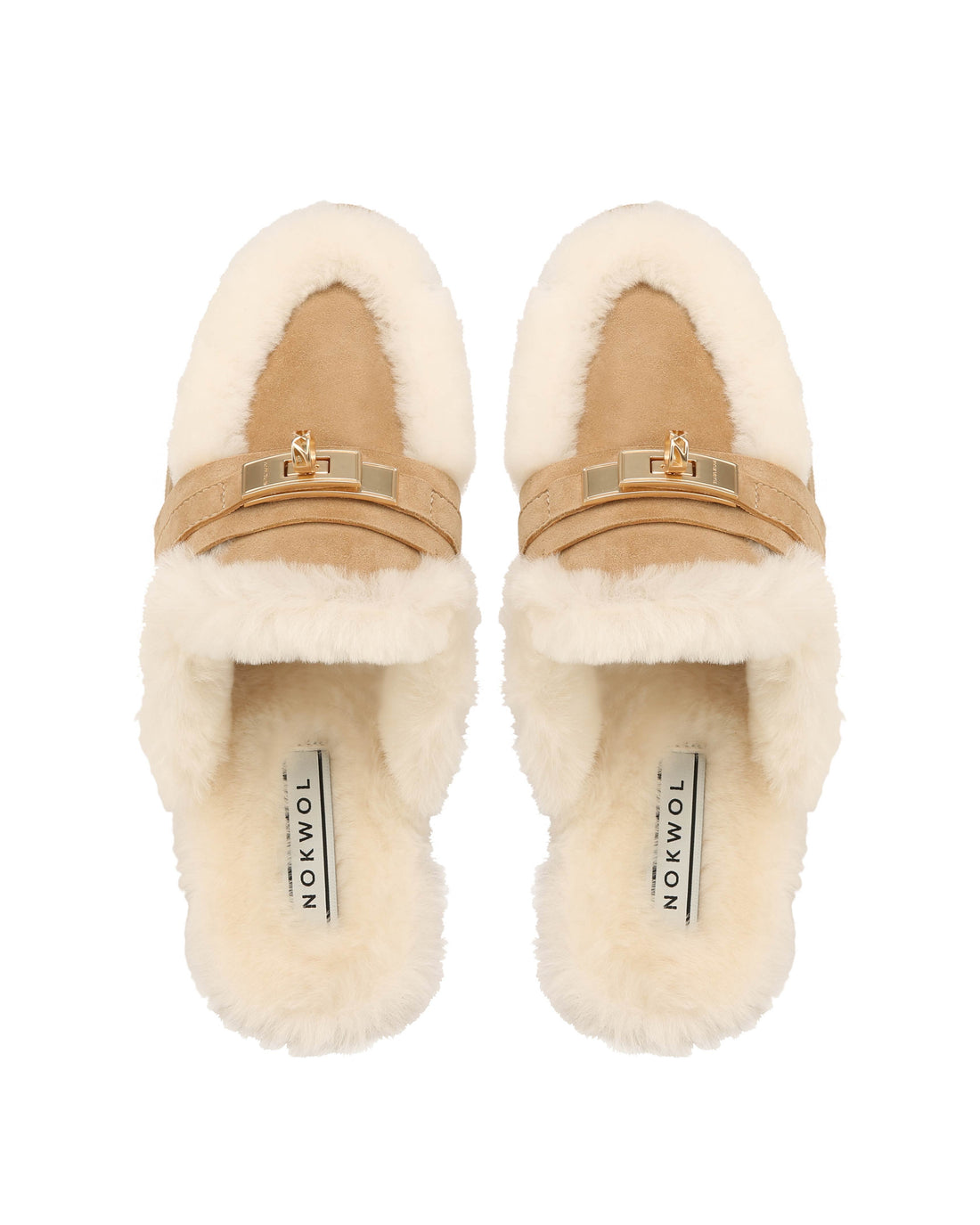 Jen Fur Sand Stone Suede