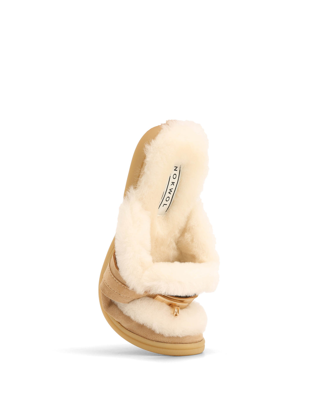 Jen Fur Sand Stone Suede