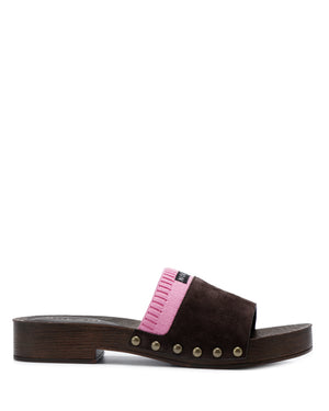 Miri Brown/Pink Suede