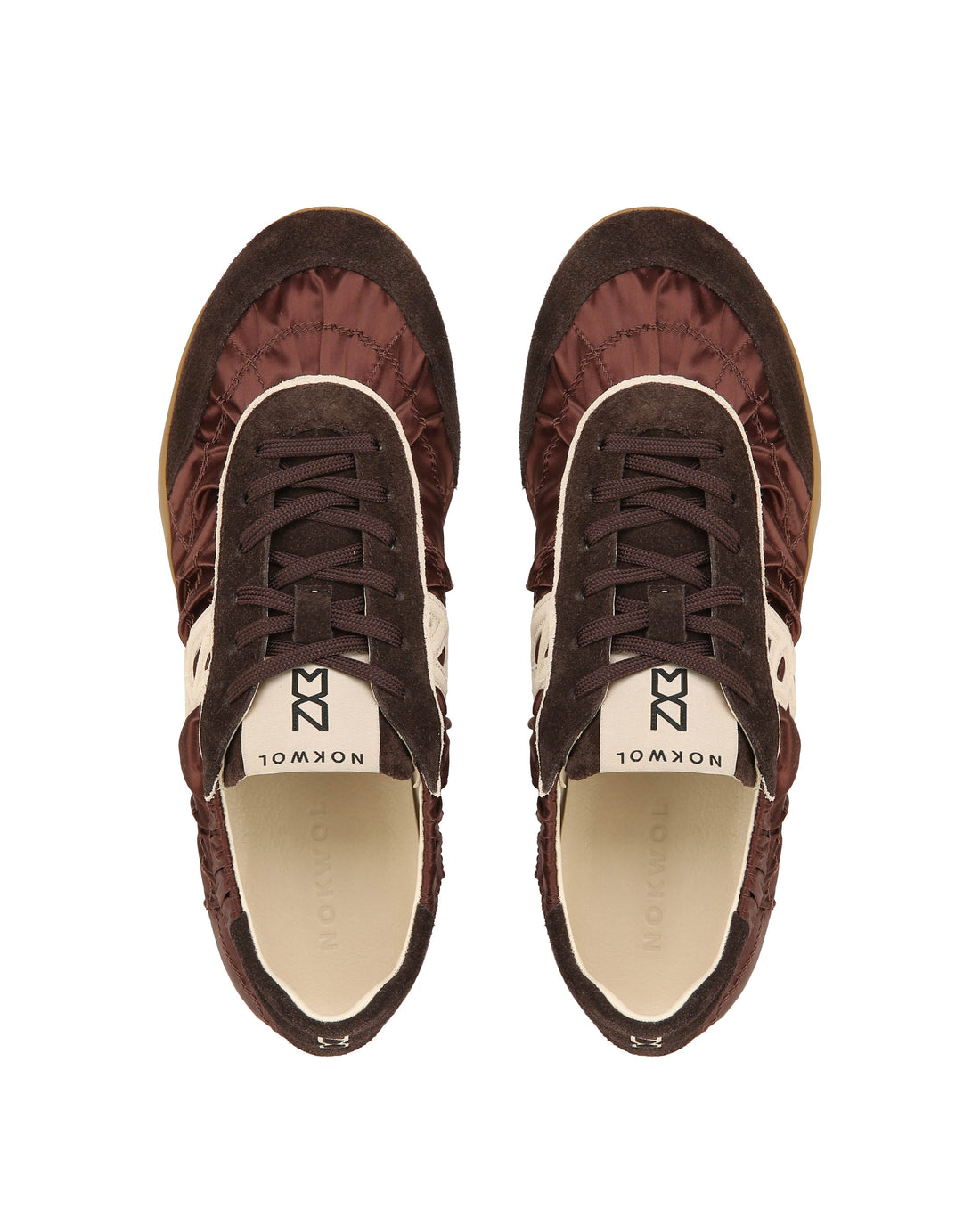 Mystic Satin Brown Suede