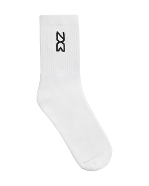 Nokwol Unisex Mid Length Sock White