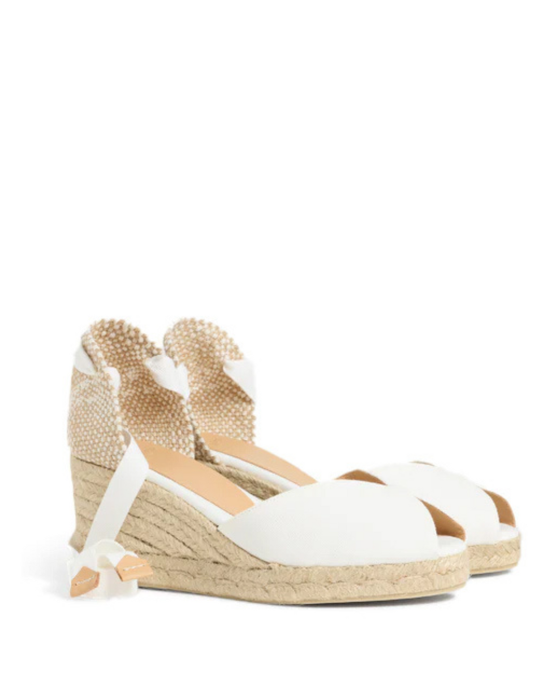 Bilina Wedge White Espadrille