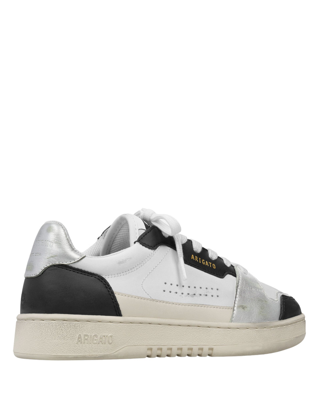 Dice Lo Sneaker Distressed White/Black Leather/Suede