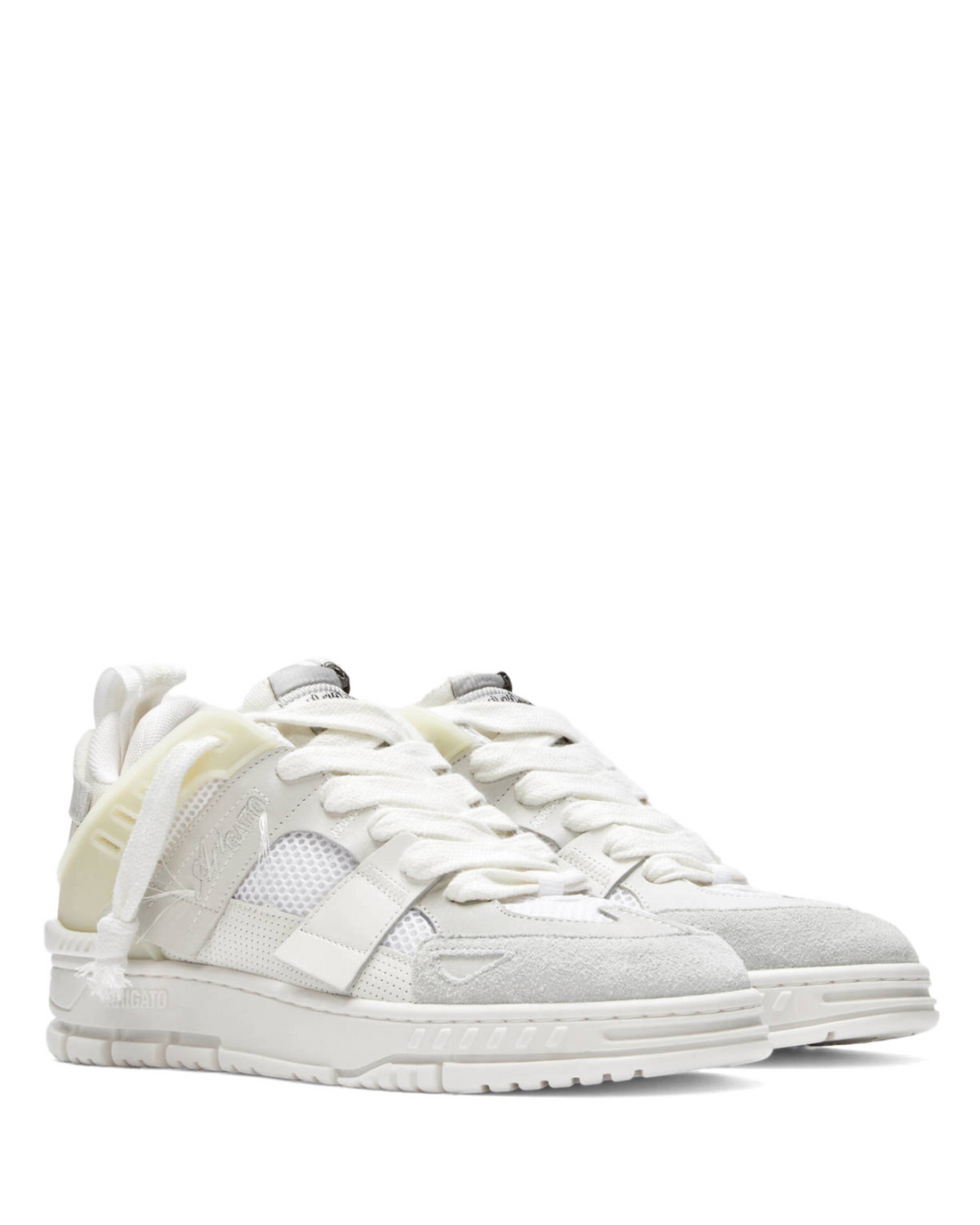 M Area Patchwork White/White Leather/Suede/Mesh